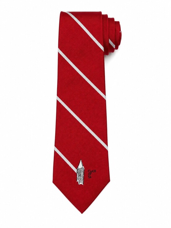 Other - Ivy Essentials 100% Silk Red Striped Class of 54 Men's Necktie Preppy